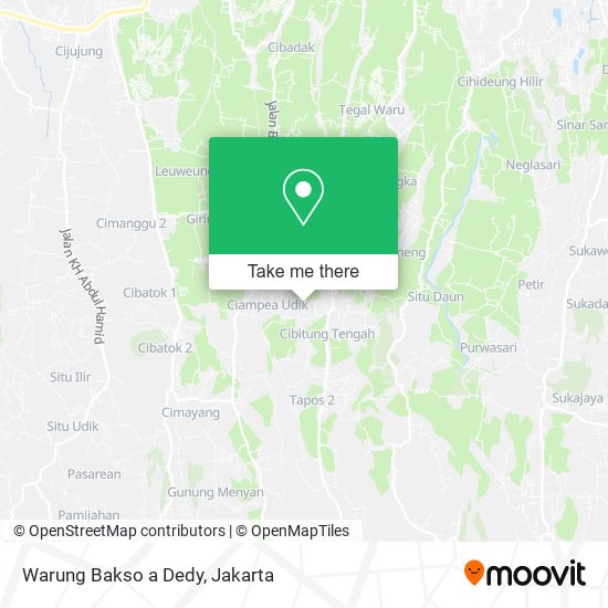 Warung Bakso a Dedy map