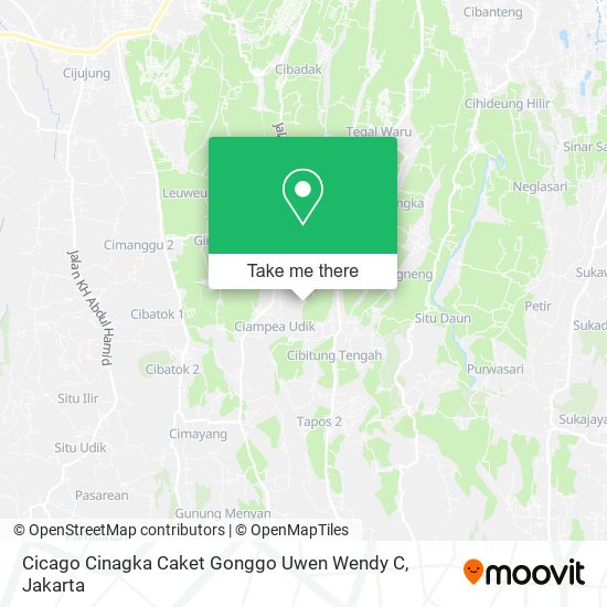 Cicago Cinagka Caket Gonggo Uwen Wendy C map