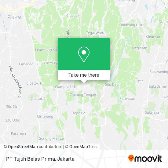 PT Tujuh Belas Prima map