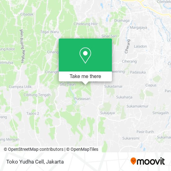 Toko Yudha Cell map