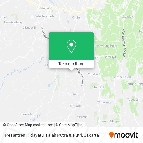 Pesantren Hidayatul Falah Putra & Putri map