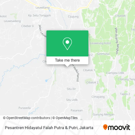 Pesantren Hidayatul Falah Putra & Putri map