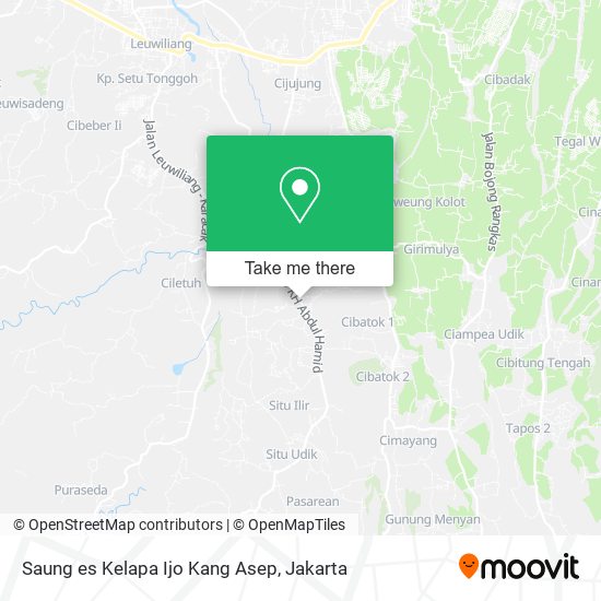 Saung es Kelapa Ijo Kang Asep map