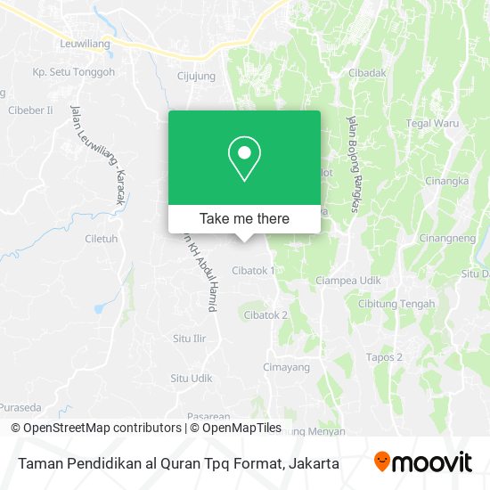 Taman Pendidikan al Quran Tpq Format map