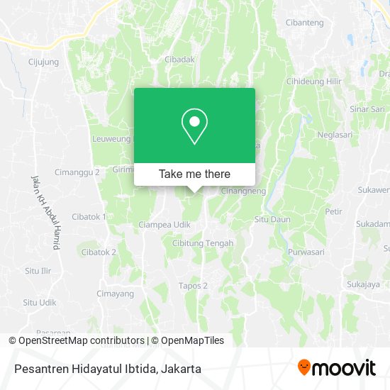 Pesantren Hidayatul Ibtida map