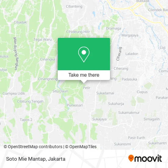 Soto Mie Mantap map