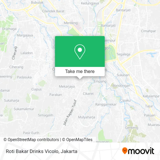 Roti Bakar Drinks Vicolo map