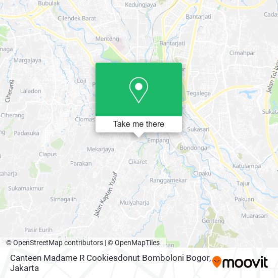 Canteen Madame R Cookiesdonut Bomboloni Bogor map