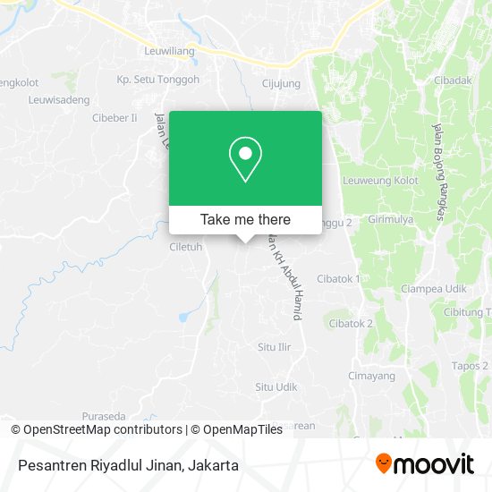 Pesantren Riyadlul Jinan map