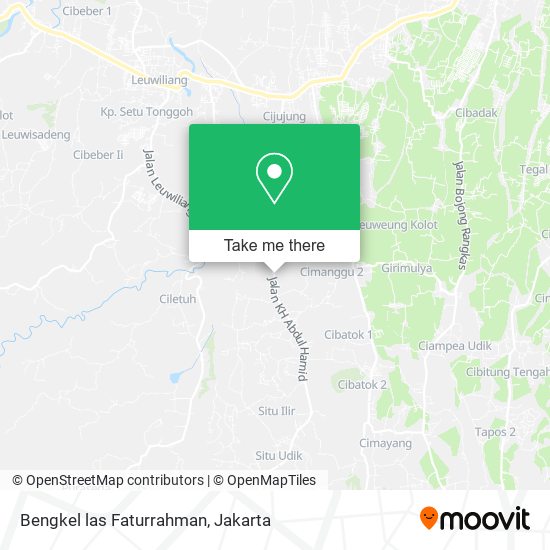 Bengkel las Faturrahman map