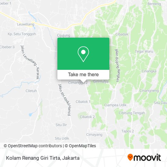 Kolam Renang Giri Tirta map