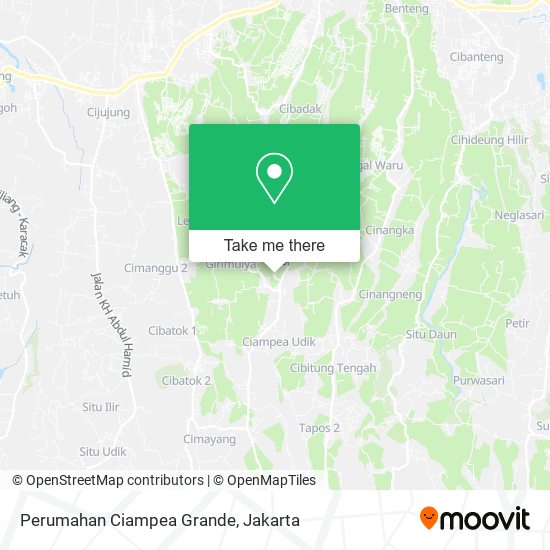 Perumahan Ciampea Grande map