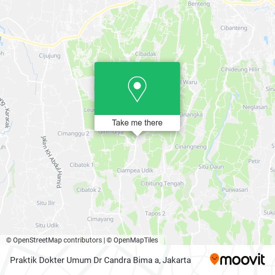 Praktik Dokter Umum Dr Candra Bima a map