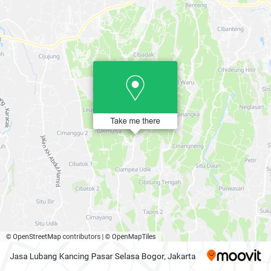 Jasa Lubang Kancing Pasar Selasa Bogor map
