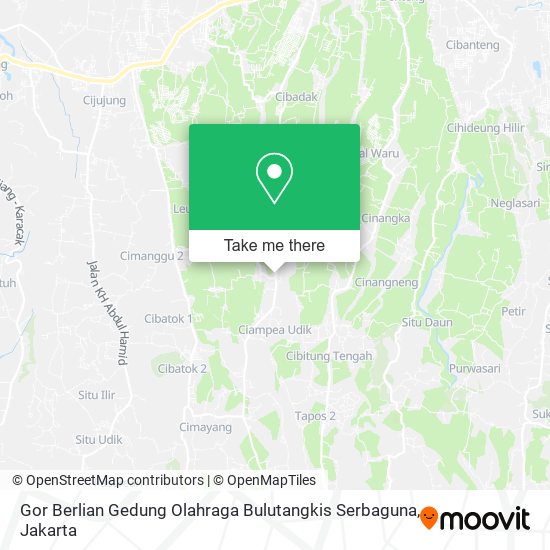 Gor Berlian Gedung Olahraga Bulutangkis Serbaguna map