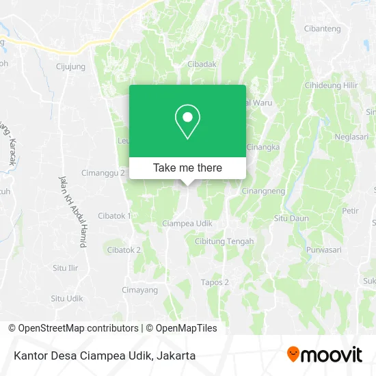 Kantor Desa Ciampea Udik map