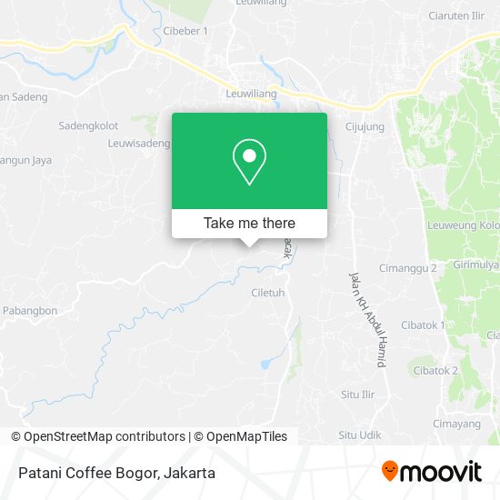 Patani Coffee Bogor map