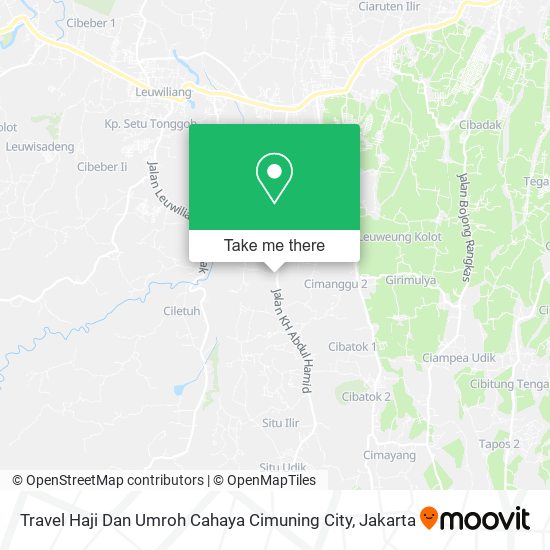 Travel Haji Dan Umroh Cahaya Cimuning City map