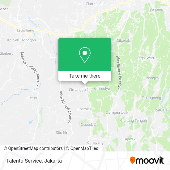 Talenta Service map