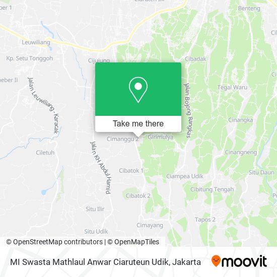 MI Swasta Mathlaul Anwar Ciaruteun Udik map