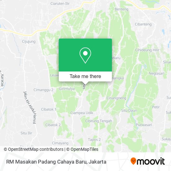 RM Masakan Padang Cahaya Baru map