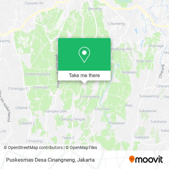 Puskesmas Desa Cinangneng map