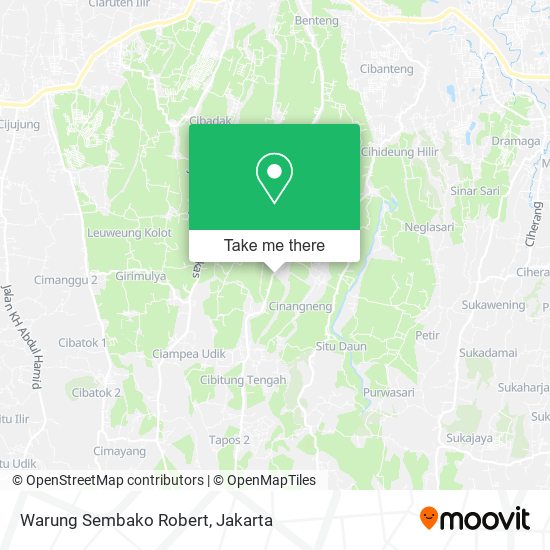 Warung Sembako Robert map