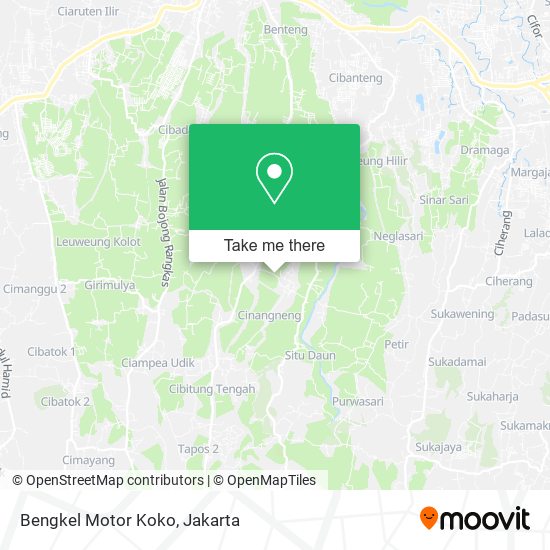 Bengkel Motor Koko map