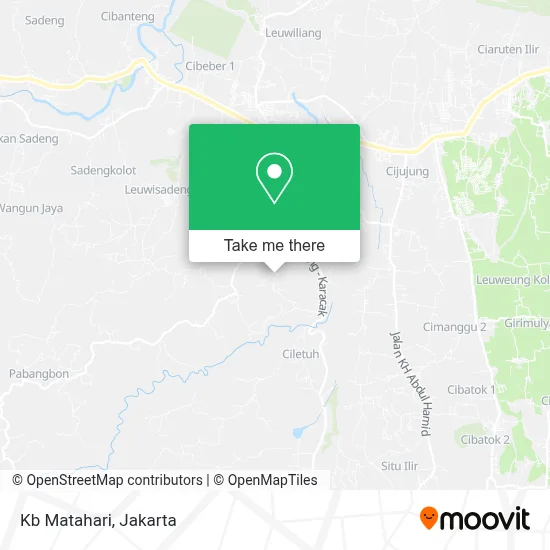Kb Matahari map