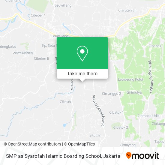 SMP as Syarofah Islamic Boarding School map