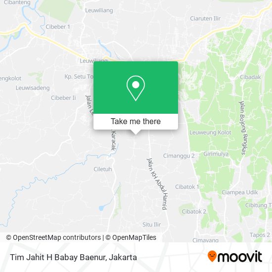 Tim Jahit H Babay Baenur map