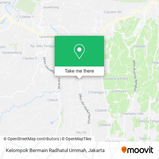 Kelompok Bermain Radhatul Ummah map