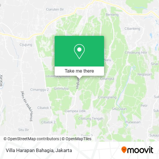 Villa Harapan Bahagia map