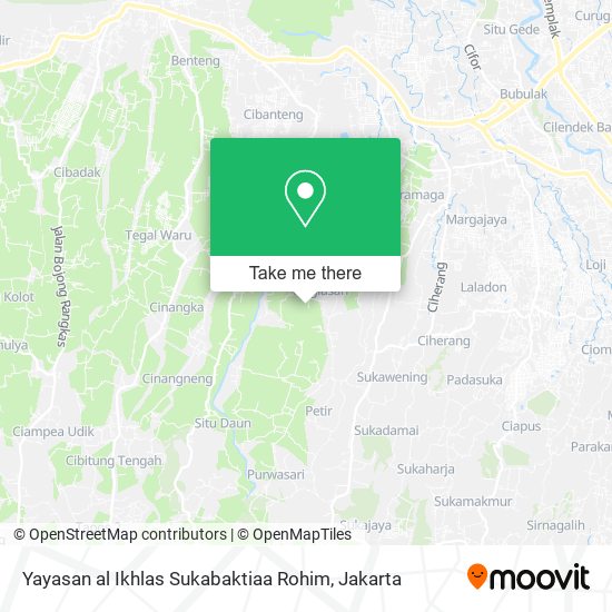 Yayasan al Ikhlas Sukabaktiaa Rohim map