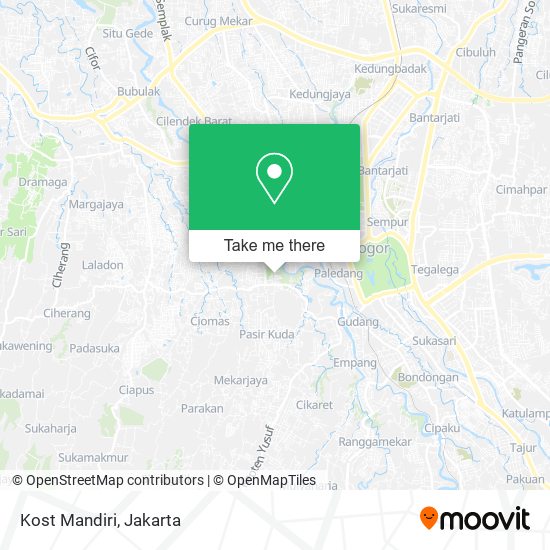 Kost Mandiri map