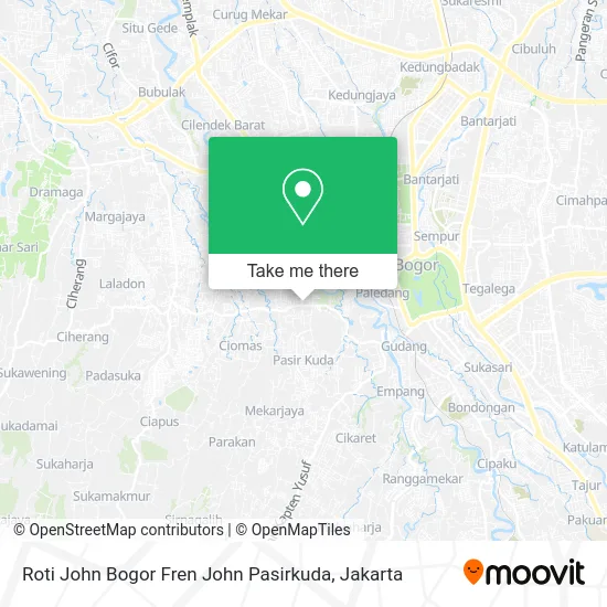 Roti John Bogor Fren John Pasirkuda map
