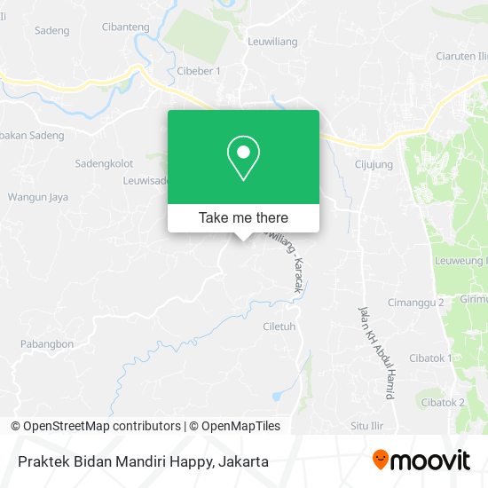 Praktek Bidan Mandiri Happy map