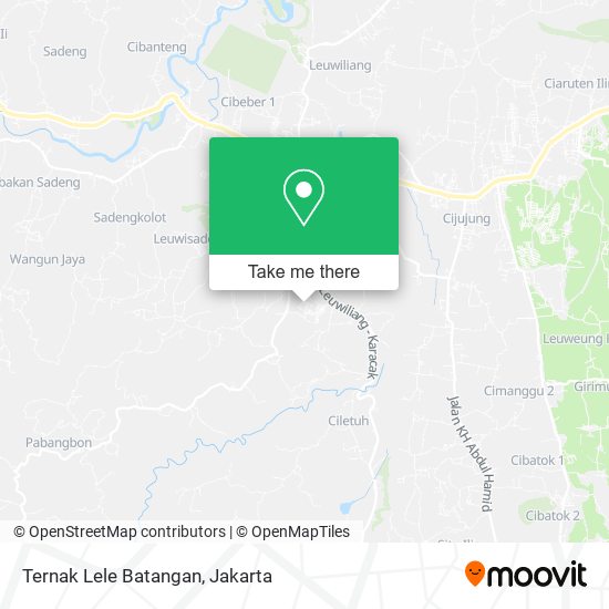 Ternak Lele Batangan map