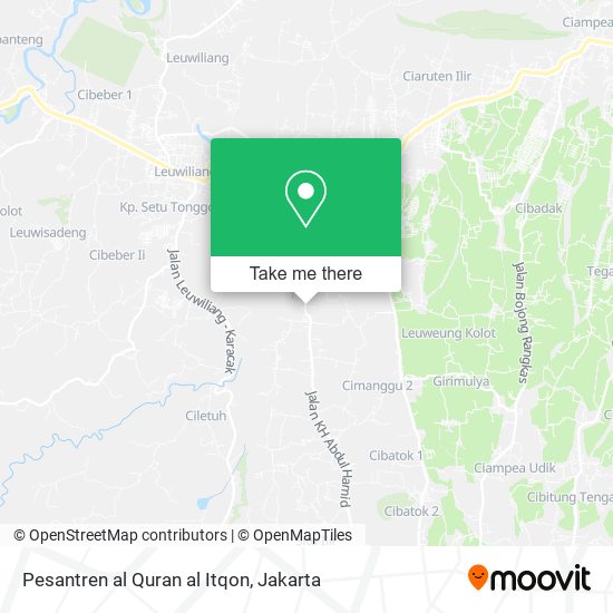 Pesantren al Quran al Itqon map