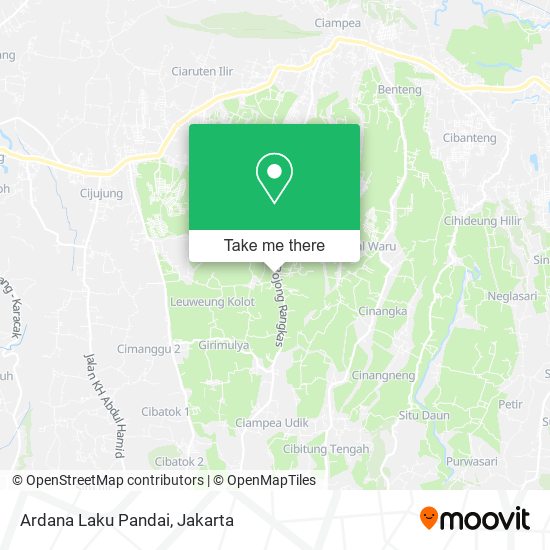 Ardana Laku Pandai map