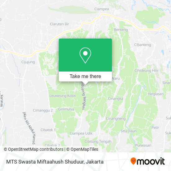 MTS Swasta Miftaahush Shuduur map