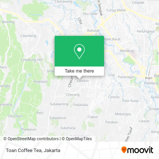 Toan Coffee Tea map