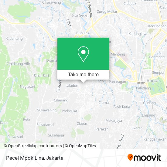 Pecel Mpok Lina map