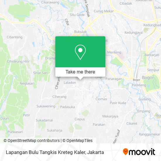 Lapangan Bulu Tangkis Kreteg Kaler map