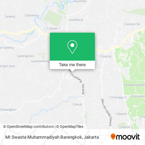 MI Swasta Muhammadiyah Barengkok map