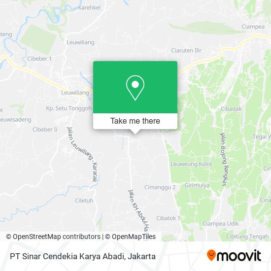 PT Sinar Cendekia Karya Abadi map