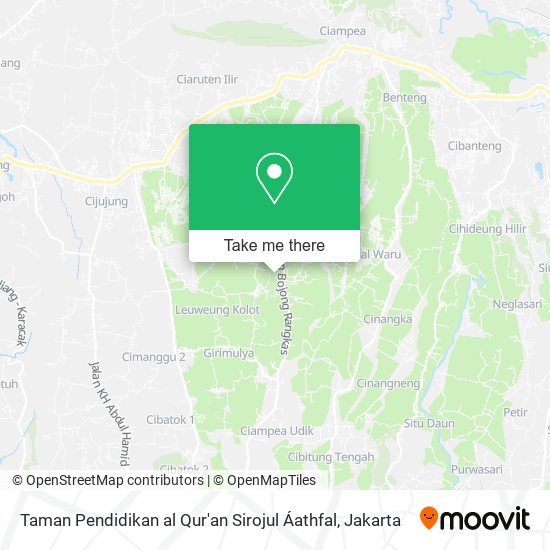 Taman Pendidikan al Qur'an Sirojul Áathfal map
