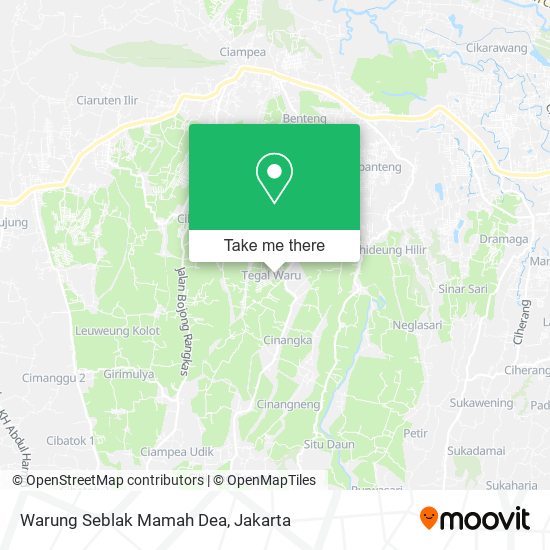 Warung Seblak Mamah Dea map