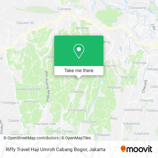 Riffy Travel Haji Umroh Cabang Bogor map