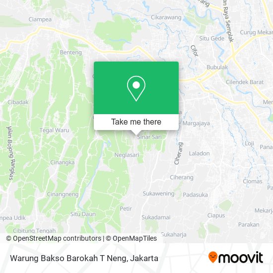 Warung Bakso Barokah T Neng map